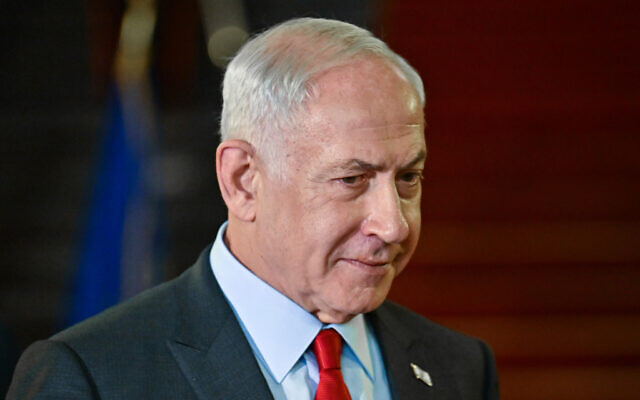 Prime Minister Benjamin Netanyahu on March 10, 2023 in Rome. (Filippo MONTEFORTE / AFP)