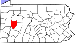 Location in the state of Pennsylvania