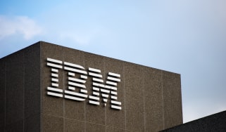 IBM logo on the side of a building