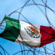 A Mexican flag at the U.S.-Mexico border in Playas de Tijuana, Baja California state, Mexico in 2020.