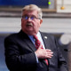 Lt. Gov. Randy McNally, R-Oak Ridge, stands for the Pledge of Allegiance during a special session of the Tennessee Senate in Nashville on Oct. 27, 2021.