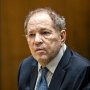 Former film producer Harvey Weinstein appears in court at the Clara Shortridge Foltz Criminal Justice Center on Oct. 4, 2022 in Los Angeles.