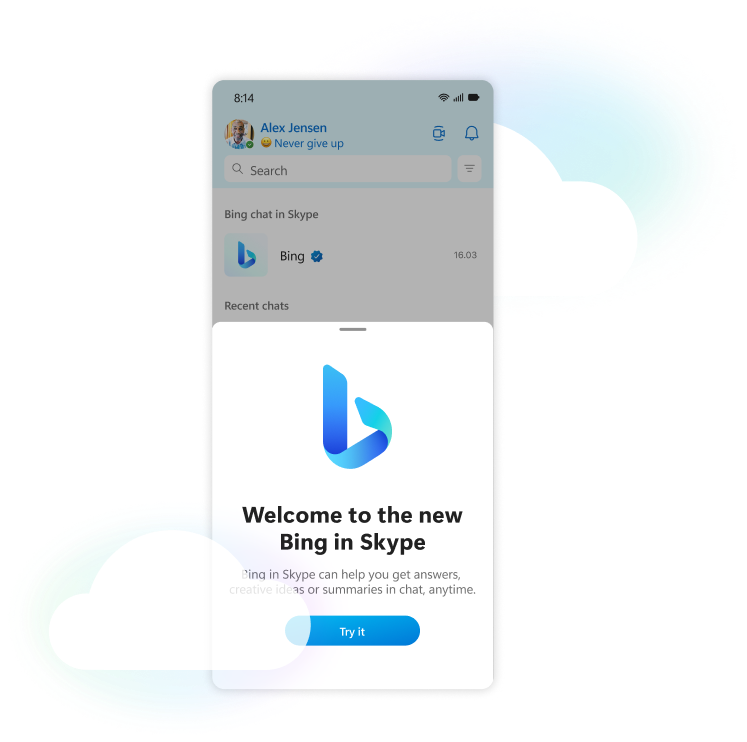 Great video calling with Skype