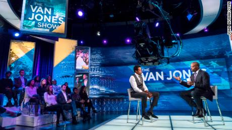 CNN host Van Jones interviews Shawn &quot;Jay-Z&quot; Carter on the first episode of &quot;The Van Jones Show&quot; on Saturday, Jan. 27, 2018 in New York, NY.
