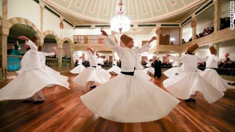 Istanbul,Turkey - 17 December 2018 : Sema of Whirling Dervishes 