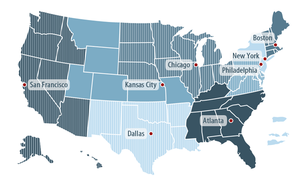 BLS Regional Map