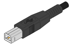 USB Type-B plug coloured.svg