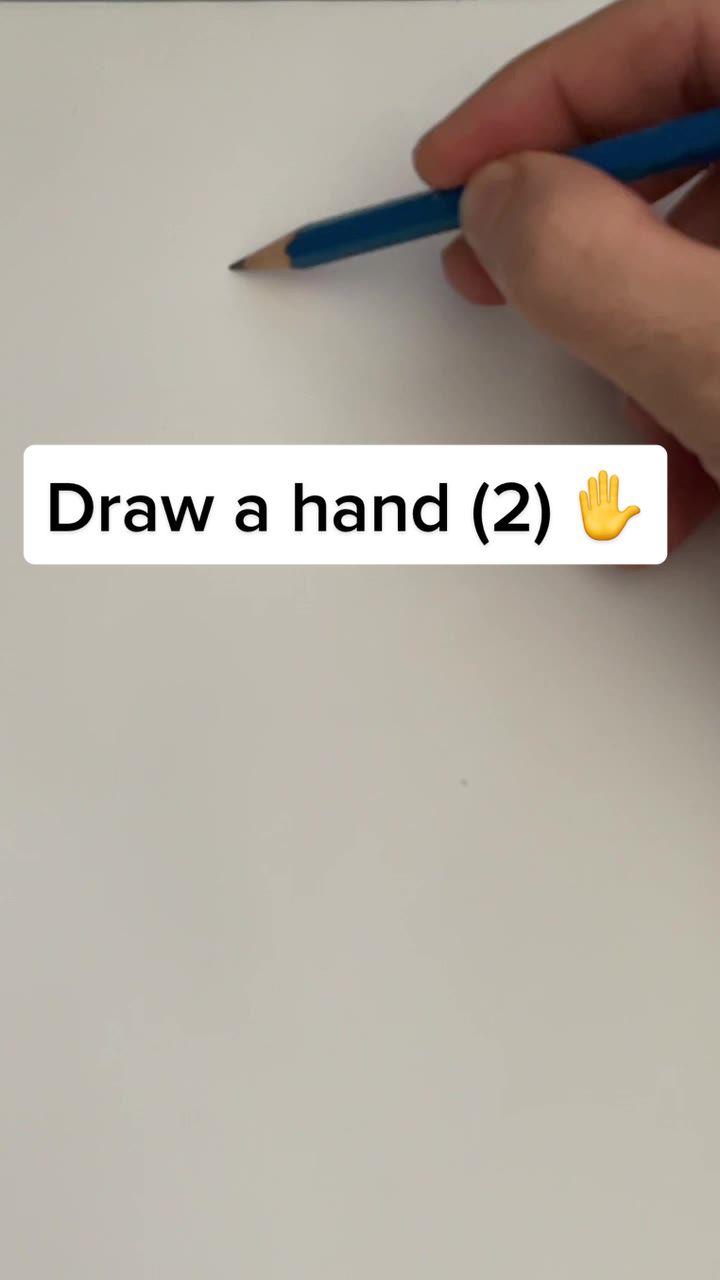 Draw a hand 2! ✋ #draw #drawing #howto #hand #drawingtutorial