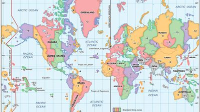 MAP World Time Zones