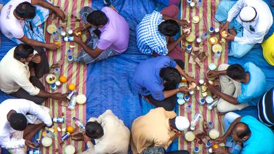 Find out how a German mosque breaks the fast during Ramadan