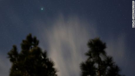 A green comet named Comet C/2022 E3 (ZTF), which last passed by our planet about 50,000 years ago, is seen from the Pico de las Nieves, in the island of Gran Canaria, Spain, February 1, 2023. REUTERS/Borja Suarez
     TPX IMAGES OF THE DAY     