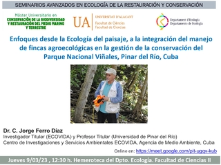 Seminario Ecología paisaje, integración fincas agroecológicas... Jorge Ferro