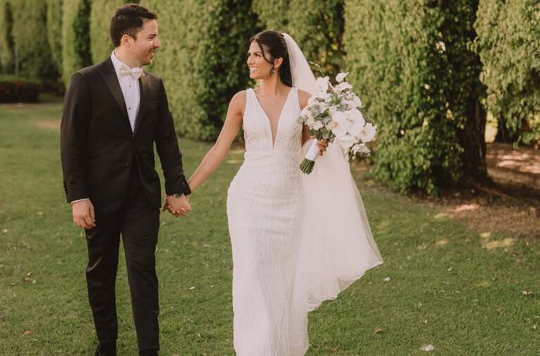 Nicolas Norena and Ariana Rueda were married on Feb. 18 at Los Sueños Marriott Ocean&Golf Resort in Playa Herradura, Costa Rica.