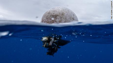 Plastic floats in the Great Pacific Garbage Patch.