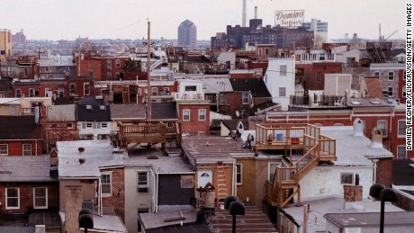 In this Baltimore Skyline, you can see how there is the old Dominos sugar plant, mixed with the new hotels of the inner harbor.  An idea of growing renovation and loss of the old ways can be seen in this image.