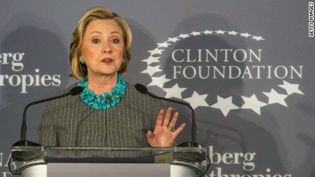 NEW YORK, NY - DECEMBER 15: Former U.S. Secretary of State and first lady Hillary Clinton speaks at a press conference announcing a new initiative between the Clinton Foundation, United Nations Foundation and Bloomberg Philanthropies, titled Data 2x on December 15, 2014 in New York City. Data 2x aims to use data-driven analysis to close gender gaps throughout the world. (Photo by Andrew Burton/Getty Images)