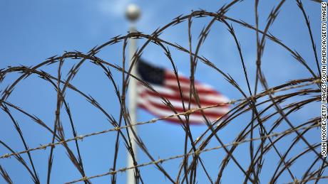 Razor wire tops the fence of the US prison at Guantanamo Bay on October 23, 2016 at the U.S. Naval Station at Guantanamo Bay, Cuba.  