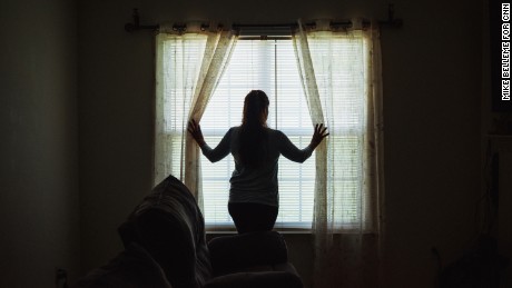 Miriam, 39, an undocumented immigrant from Mexico, poses for a portrait at her home in Winston-Salem, North Carolina, on Thursday, April 20, 2017. Miriam, a housekeeper and cook with three children, recently filed paperwork giving her oldest son guardian wrights over the other children in case something happens and she is detained or deported.
Mike Belleme for CNN