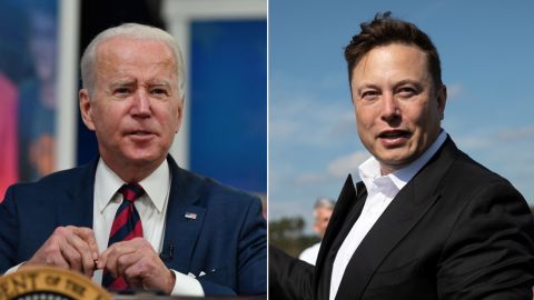 Joe Biden Elon Musk SPLIT