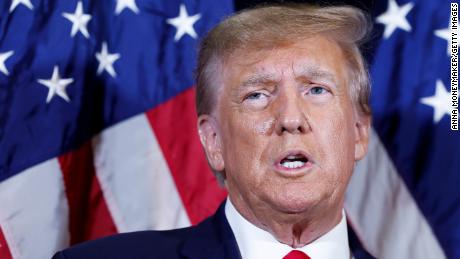 Former U.S. President Donald Trump speaks to reporters before his speech at the annual Conservative Political Action Conference (CPAC) at Gaylord National Resort &amp; Convention Center on March 4, 2023 in National Harbor, Maryland. Trump took questions from reporters over a range of topics including on the progress of his campaign and his opinions on the war in Ukraine. Conservatives gathered at the four-day annual conference to discuss the agenda of the Republican Party. 