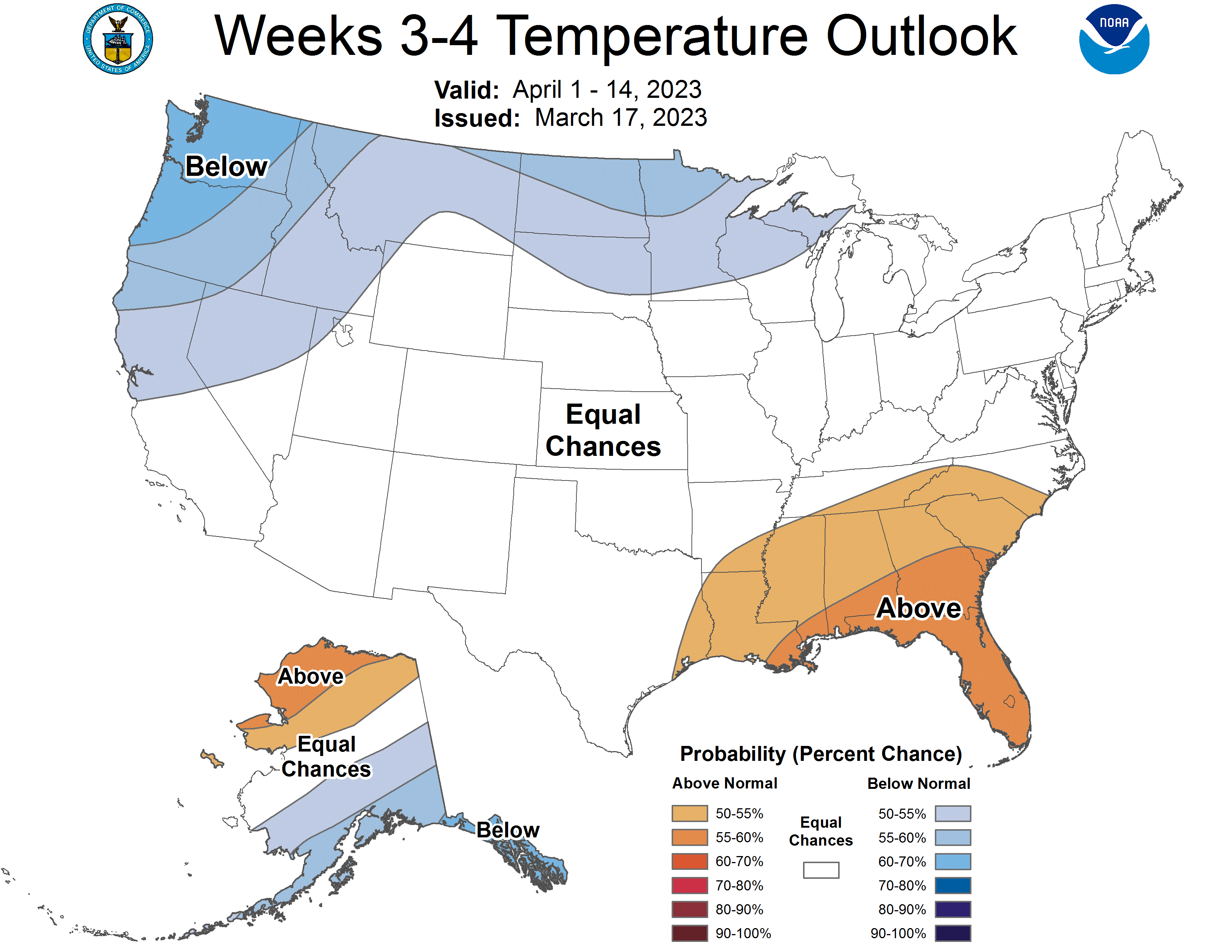 Latest Week 3/4 Temperature Outlook