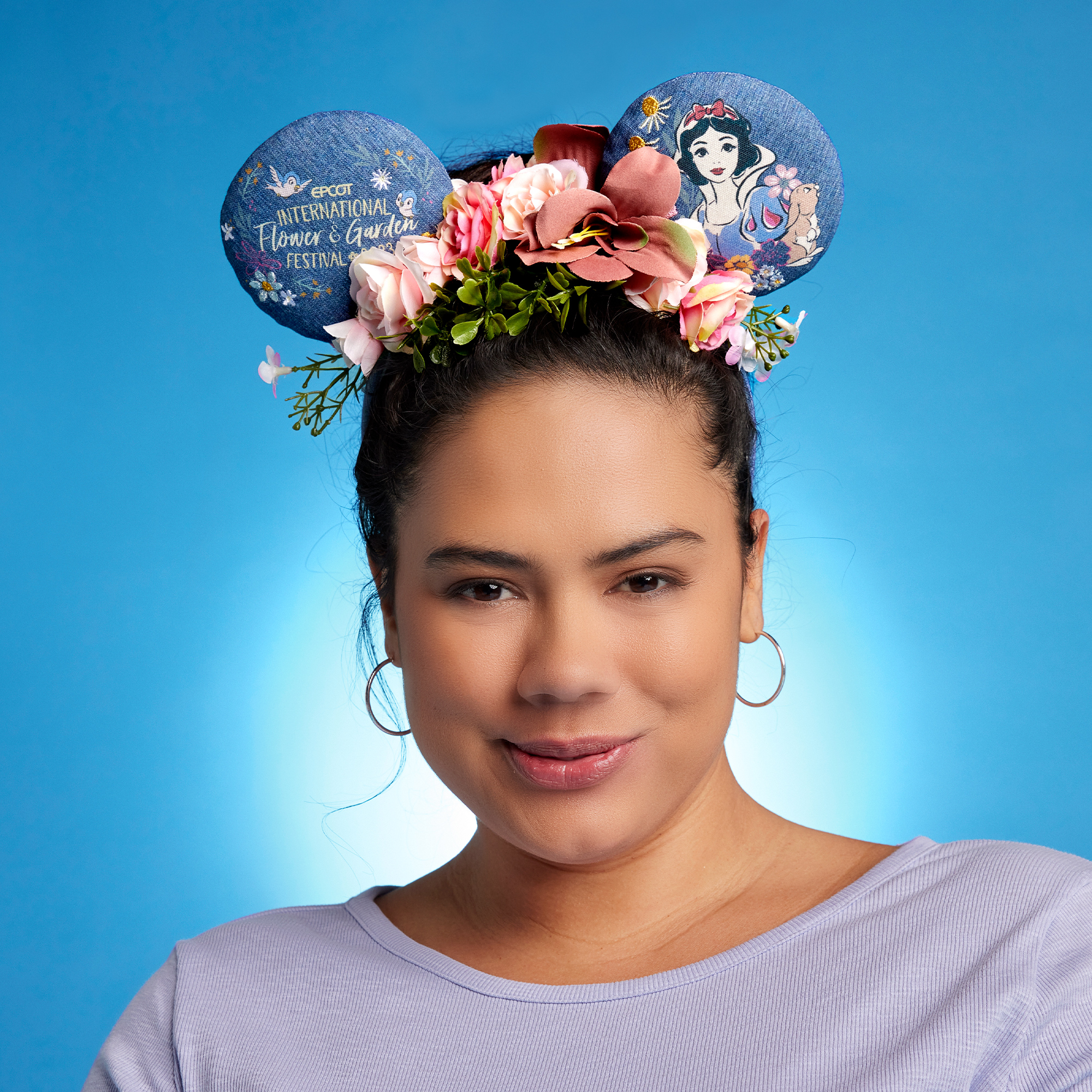 2023 EPCOT International Flower and Garden Festival Snow White Ear Headband 