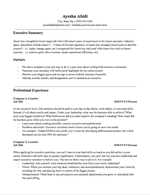 White resume on big screen