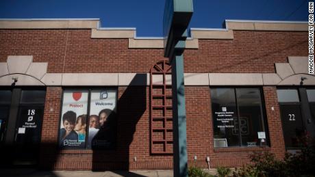 A Planned Parenthood and Pregnancy Decision Health Center share a building near the Ohio State University campus in Columbus.