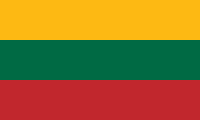 Drapeau de la Lituanie.