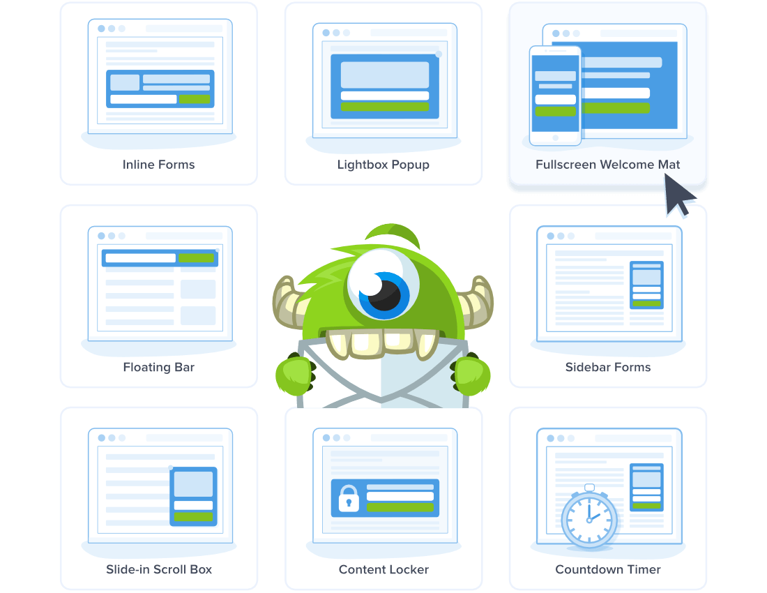 OptinMonster Campaign Types