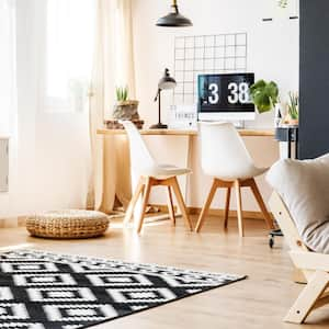 Study space with scandinavian furniture