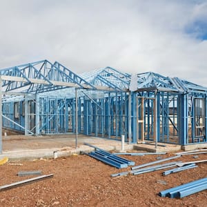 New steel framing house