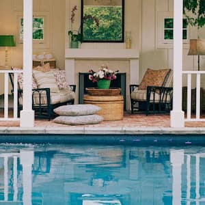 Swimming pool in house