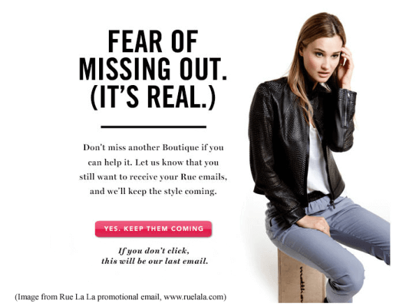 ruelala fomo marketing examples