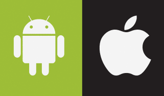 The Android and Apple logos side by side