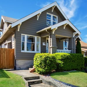 A classic american house exterior