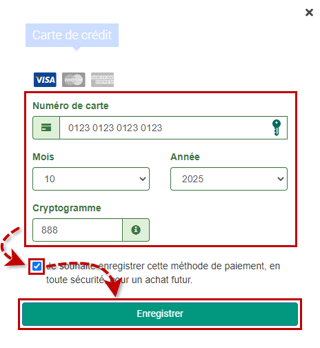 Modifier vos informations de paiement