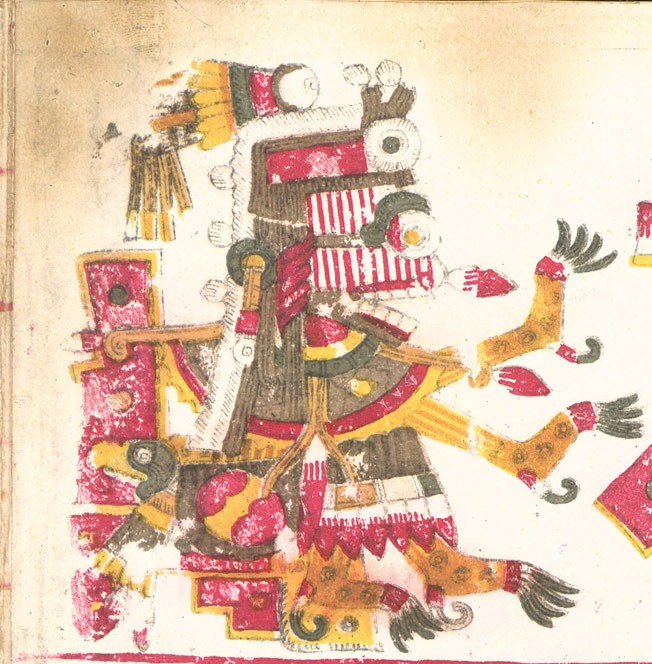 Depiction of the Aztec goddess Itzpapalotl.