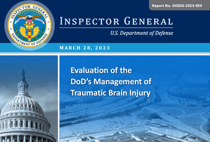 Evaluation of the DoD’s Management of Traumatic Brain Injury 