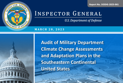 Audit of Military Department Climate Change Assessments 