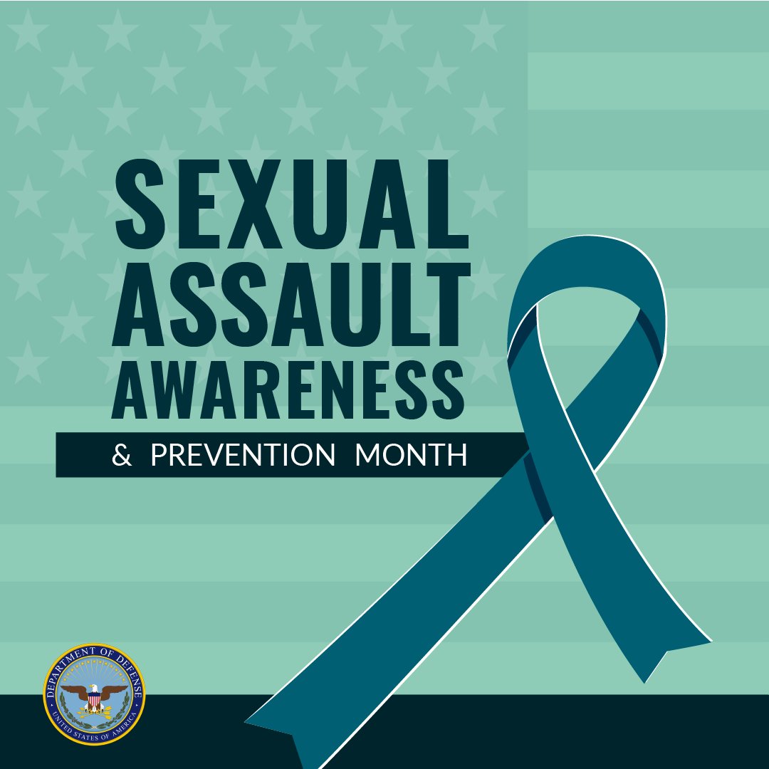 Sexual Assault Awareness and Prevention Month graphic produced by Defense Media Activity.