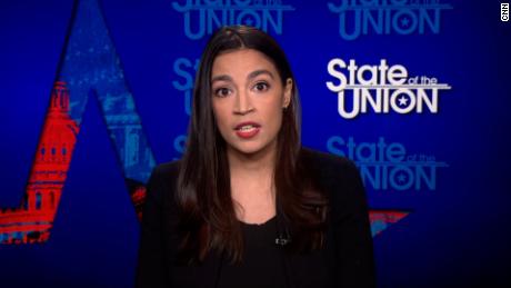 Rep. Alexandria Ocasio-Cortez speaks with CNN on Sunday, April 9. 