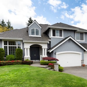 Shingled roof of a home