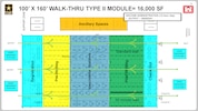 100' X 160'  Walk-Thru Type II Module 16,000 sq. ft. graphic