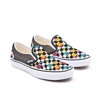 Kids+Customs+Glitter+Geometric+Checkerboard+Slip-On+Shoes+%284-8+years%29