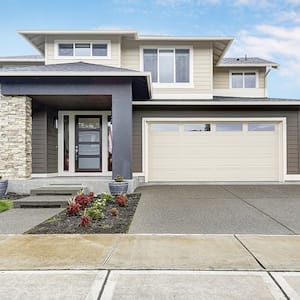 home with flat top roof