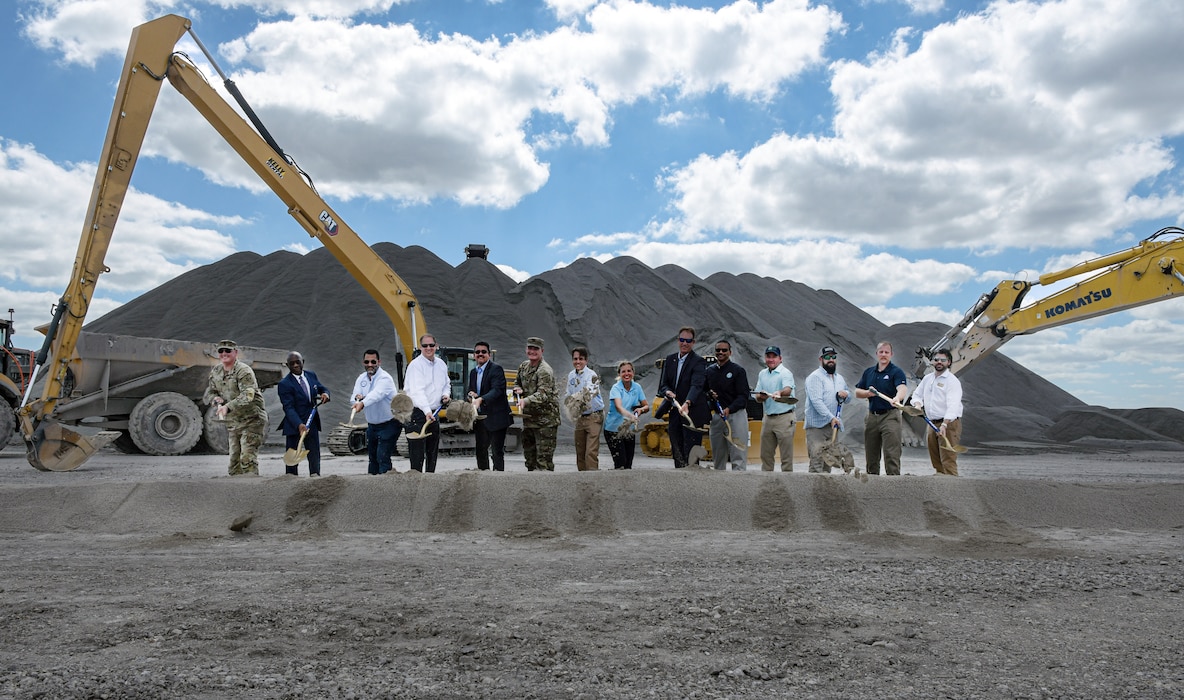 The U.S. Army Corps of Engineers, Jacksonville District, and the South Florida Water Management District teamed with federal, state, and local officials along with stakeholders to break ground for the Everglades Agricultural Area (EAA) Reservoir, a major component of the Comprehensive Everglades Restoration Plan that reconnects Lake Okeechobee water to the central Everglades. (U.S. Army Photo Brigida Sanchez)