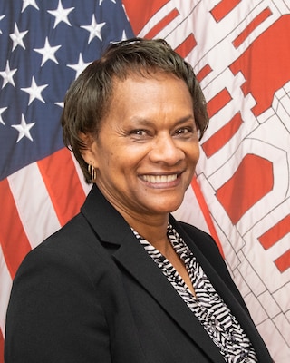 Official photo of Elaine Lawson, program and management analyst with the U.S. Army Corps of Engineers Transatlantic Division’s Business and Integration Division.