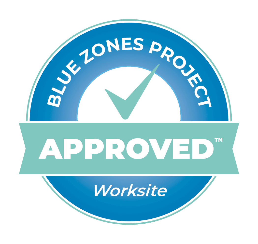 Blue Zones Project Approved Worksite logo. 