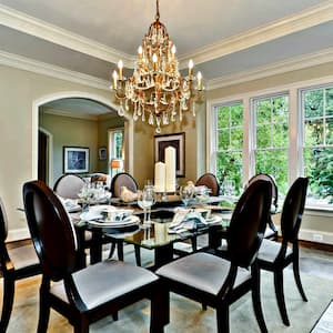 Staged dining room in D.C.